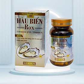 Tinh chất Hàu biển rox , Hộp 30V, bổ sung kẽm, tăng cường sinh lý nam, giảm xuất sớm