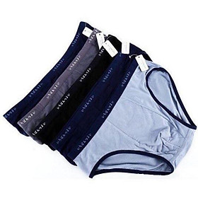Hộp 4 quần lót nam cotton trơn nhật bản