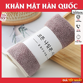 Mua Khăn Mặt Hàn Quốc 50x30cm Khăn Mặt Lông Cừu Hàn Quốc Mềm Mịn Thấm Hút Tốt - Giao Màu Ngẫu Nhiên