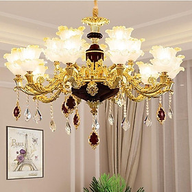 Mua Đèn chùm GANST phong cách châu Âu hiện đại  cao cấp trang trí nội thất sang trọng - kèm bóng LED chuyên dụng