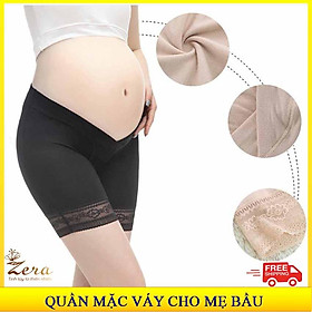 QUẦN MẶC TRONG VÁY DÀNH CHO MẸ BẦU - THUN LẠNH - THOÁNG MÁT TẠO CẢM GIÁC THOẢI MÁI GIÚP MẸ TỰ TIN - FREESIZE