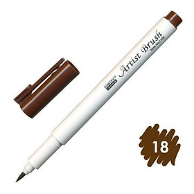 Bút lông đầu cọ viết calligraphy Marvy Artist Brush 1100 - Dark Brown (18)