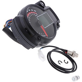 Universal Motorcycle 12V  Tachometer Digital  LCD Gauge