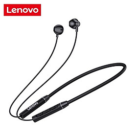 Tai nghe nhét tai không dây LENOVO QE08 kết nối bluetooth 5.0 chống nước IPX5 tiện dụng-Hàng chính hãng - Đen