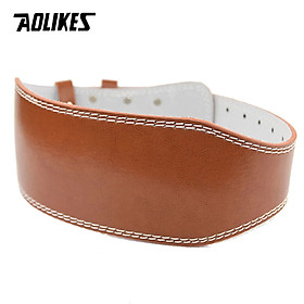 Đai lưng cứng tập thể hình da bò cao cấp AOLIKES A-YX048 weightlifting belt