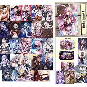 Hộp lomo 30 ảnh card Honkai impact 3 khác nhau/ ảnh thẻ card in hình Honkai impact 3