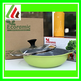 Mua Nồi lẩu/chảo lẩu Ecoramic chống dính đáy từ vân đá 28cm 3L Hàn Quốc