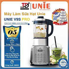 Mua Máy Xay Nấu Sữa Hạt Unie V9S PRO  Bản 2024 Mạnh Mẽ Êm Ái  Cối 5 lớp chịu nhiệt  1800W-1.75L  Hàng chính hãng