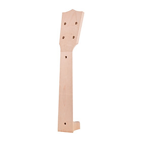 23 inch Maple Ukulele Parts Unfinished Neck Maple Wood with Dove Tail and Drilled Holes (Beige)