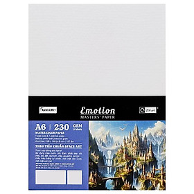 Giấy Vẽ Màu Nước Emotion A6 - 10 Tờ 230gsm - Zen Art 8451