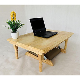 Bàn Gấp Gọn Gỗ Cao Su Chân Tiện 50cm x 70cm