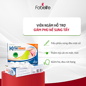 Viên Kẹo Ngậm Hỗ Trợ Giảm Đau Giảm Viêm Giảm Sưng Phù Nề KOTAS FRANCE (Hộp 20 viên)