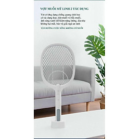 Mua VỢT MUỖI KIÊM ĐÈN BẮT MUỖI 2 in 1 - Pin sạc cao cấp