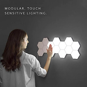 Mua Đèn Led Cảm Ứng Hình Lục Giác Dán Tường