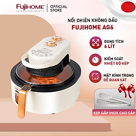 Mua Nồi chiên không dầu 6L nhập khẩu Nhật Bản Fujihome điện tử mặt kính  bếp chiên không khí thế hệ mới - Hàng Chính Hãng