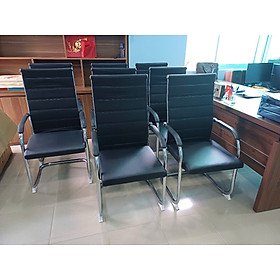 Mua Ghế văn phòng chân quỳ lưng cao CH4603-P Nội thất Capta Ghế phòng họp nệm pvc chống thấm nước khung thép chân quỳ thép tại hcm