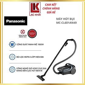 Mua Máy Hút Bụi Dạng Hộp Panasonic MC-CL601AN49 - Công suất 1600W - Công nghệ gió xoáy cực đại - Bộ lọc HEPA hiện đại - sản xuất tại Malaysia - Hàng chính hãng - Bảo hành 12 tháng