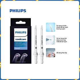 Bộ 2 đầu xịt máy tăm nước Philips Sonicare F1 Standard nozzle HX3042/00 - Hàng Chính Hãng