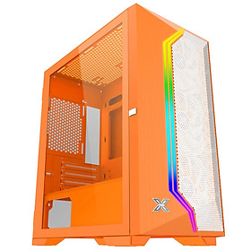 Mua XIGMATEK Gemini II Orange 3FB – Premium Gaming Micro Tower Case (3x Fan)_HÀNG CHÍNH HÃNG