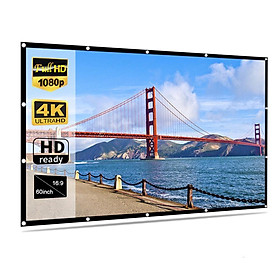 Màn hình máy chiếu 60inch 16:9 mềm mại có thể gấp gọn tiện dụng