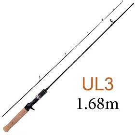 Cần câu lure ul ultralight siêu dẻo máy ngang 3 mẫu lựa chọn độ dài 1m68 và 1m8