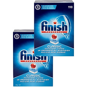 Viên rửa bát Finish 110 viên combo 2 hộp