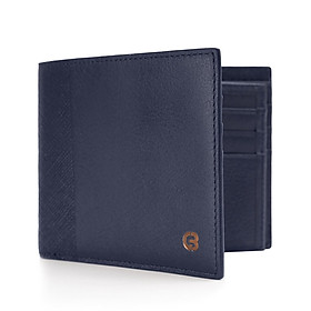 Ví nam Gence dáng ngang da bò Swift màu xanh C18