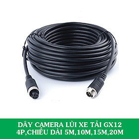 Hình ảnh Dây Camera Lùi Xe Tải Jack GX12 4 Chân