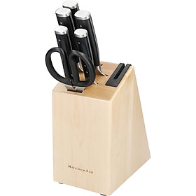 Bộ dao KitchenAid KO6PSTSNOBG 6 món kèm giá để bằng gỗ
