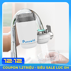 Đầu lọc tại vòi Pure World Model C1 phiên bản 1 lõi lọc xứ lọc 6 cấp hàng nhập khẩu