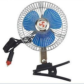 Quạt ô tô thông gió 12v và 24v loại 1 lồng quạt inox