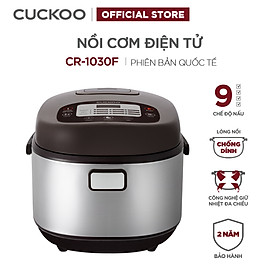 Nồi cơm điện tử Cuckoo 1.8L CR-1030F đa dạng chức năng nấu, công nghệ nghiệt 3D, lòng nồi chống dính bền bỉ - Bảo hành 2 năm - Hàng chính hãng Cuckoo Vina