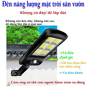 Bộ đèn led đường năng lượng mặt trời tích hợp ngoài trời cảm ứng năng