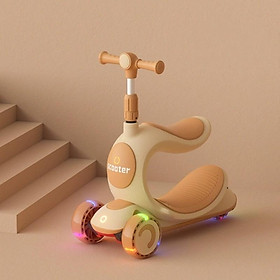 Xe scooter xe trượt xe chòi chân bập bênh đa năng 3in1 cho bé xe chòi