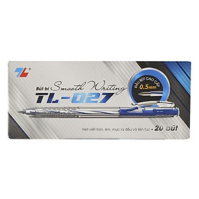 Combo 10-15-20 Bút Bi Thiên Long TL-027 - Mực Xanh/Đen/Đỏ