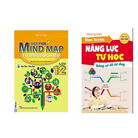 Hình ảnh Combo Học tốt ngữ văn lớp 12: Đột Phá Mindmap - Tư Duy Đọc Hiểu Môn Ngữ Văn Bằng Hình Ảnh Lớp 12 + Rèn luyện năng lực tự học (tặng sổ tay vẽ sơ đồ tư duy)