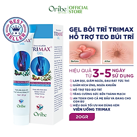 Hình ảnh Gel Bôi Trĩ Giúp Co Búi Trĩ, Hỗ Trợ Giảm Sưng Đỏ Và Ngứa Rát Hậu Môn Do Trĩ Trimaxgel 20g - Nguyên Liệu Nhập Khẩu Từ Châu Âu