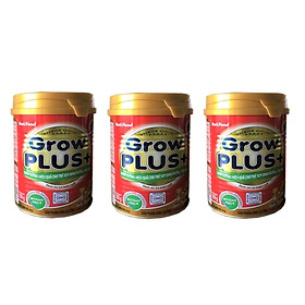 BỘ 3 LON SỮA GROWPLUS+ DINH DƯỠNG HIỆU QUẢ CHO TRẺ SUY DINH DƯỠNG, THẤP CÒI DÀNH CHO TRẺ TỪ 0 ĐẾN 12 THÁNG - 350G