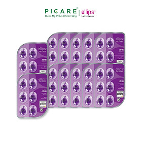 Viên Serum Dưỡng Tóc Ellips Hair Vitamin Nutri Color - Giúp Phục Hồi Tóc, Nuôi Dưỡng Tóc Óng Mượt