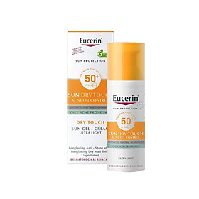 Gel Chống Nắng Cho Da Nhờn Mụn Eucerin Sun Gel-Cream Dry Touch Oil Control SPF50+ (50ml)
