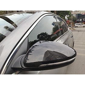 Ốp Gương CACBON Xe Kia Cerato 2019 2020 2021, K3 2021 2022, vân Carbon - Bộ 2 ốp