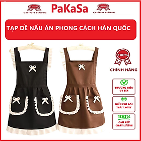 Tạp Dề Hàn Quốc Phong Cách Hầu Gái Dễ Thương , Tạp Dề Nấu Ăn Cho Đầu Bếp Chống Bắn - Hàng Chính Hãng ( Giao màu ngẫu nhiên)