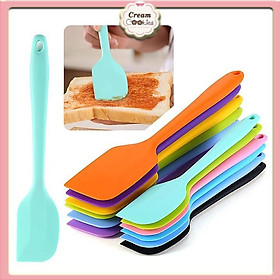 Mua Phới trộn bột spatula silicon chịu nhiệt  đúc liền dùng để đánh bột  vét  vét kem 21cm-28cm