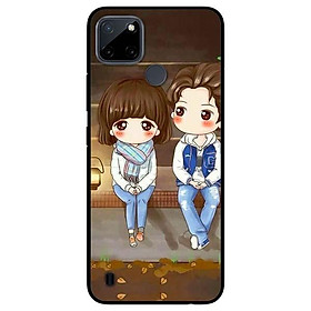 Ốp lưng dành cho realme c21y - c25y mẫu anime cặp đôi ngồi