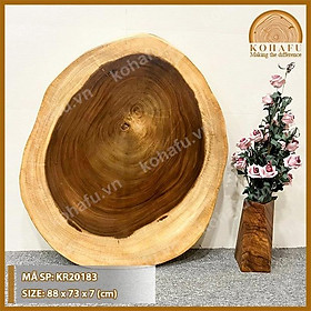 Mua BÀN UỐNG CAFE KHOANH GỖ ME TÂY NGUYÊN TẤM KR20183