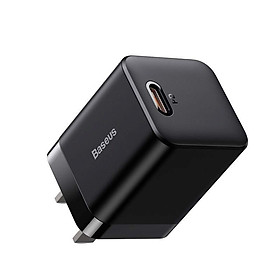 Mua Cốc sạc nhanh Baseus Super Si Pro PD TypeC 20W - Chân dẹp  dạng gập - Hàng Chính Hãng