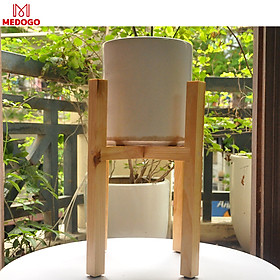 Mua Đôn gỗ vuông để cây cảnh trang trí trong nhà nhiều kích thước  giá gỗ đỡ chậu cây Medogo DG-05