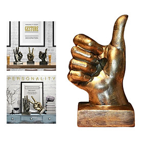 Chic Hand Gesture Sculpture Ornament Figurine Statue Desktop Decoration A