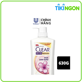 Dầu Gội đầu Clear Hoa Anh Đào Băng Lạnh Cho Tóc Thơm Mát Suốt 24 Giờ 630g