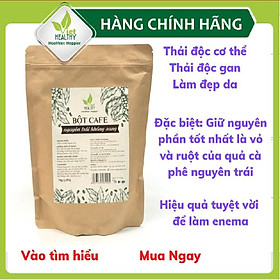 Bột cà phê enema (nguyên trái không rang) Viet Healthy 1kg, dùng cho coffee enema thải độc đại tràng, gan, làm đẹp da